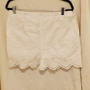 Lace overlay shorts